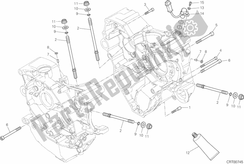 Wszystkie części do 10a - Para Pó? Korb Ducati Monster 1200 S 2019